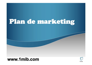 Plan de marketing




www.1mib.com
 
