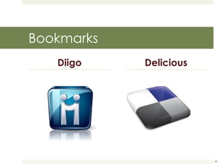 Bookmarks Diigo Delicious 