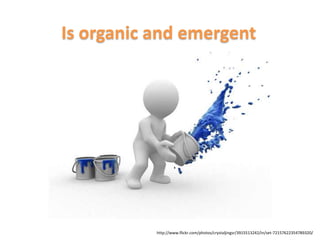 Is organic and emergenthttp://www.flickr.com/photos/eelssej_/524781662/http://www.flickr.com/photos/crystaljingsr/3915513242/in/set-72157622354789320/