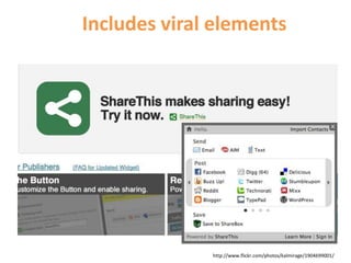 Includes viral elementshttp://www.flickr.com/photos/kalmirage/1904699001/