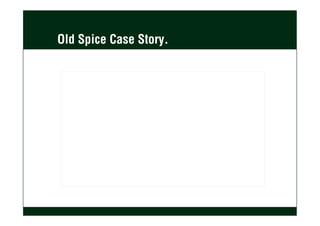 Old Spice Case Story.
 