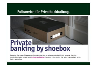 Fullservice für Privatbuchhaltung.
 
