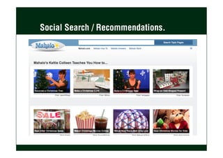 Social Search / Recommendations.
 