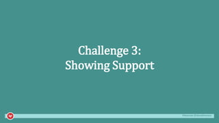 #mozcon @danaditomaso
Challenge 3:
Showing Support
 