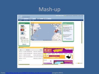 Mash-up




Fonte: http://blog.strands.com/2008/07/16/bbva-strands-personal-finance/ (progetto BBVA)
 