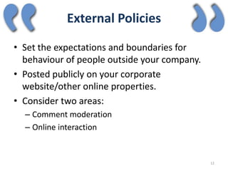 Social Media Policies Ebook Slide 12