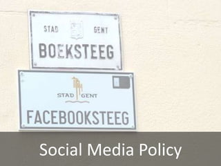 Social Media Policy
 