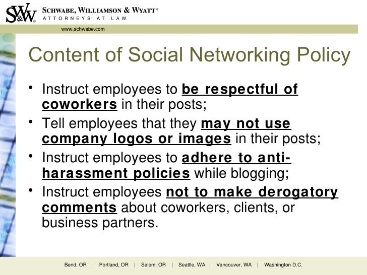 Social Media Employee Policies