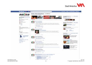 Informatikdienste (IDW)                                                Juni 2011
www.stadt.winterthur.ch/idw   14   © Copyright, Stadt Winterthur, Winterthur 2011
 