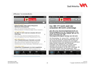 Informatikdienste (IDW)                                                Juni 2011
www.stadt.winterthur.ch/idw   29   © Copyright, Stadt Winterthur, Winterthur 2011
 