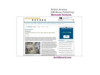 ArchRecord.com British Airways EMI Music Publishing Mansueto Ventures 