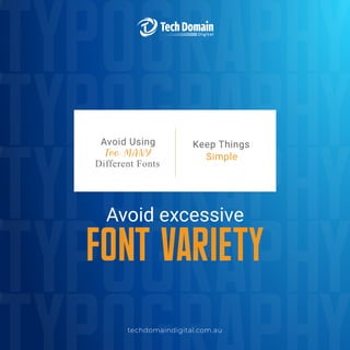 Five Things to Avoid in typography for designing | PDF