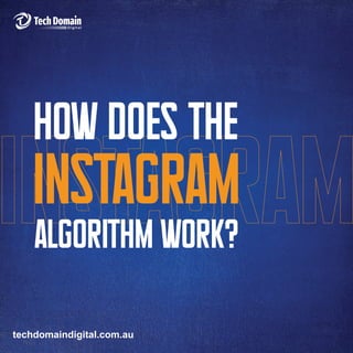 techdomaindigital.com.au
Instagram
algorithm work?
How does the
 