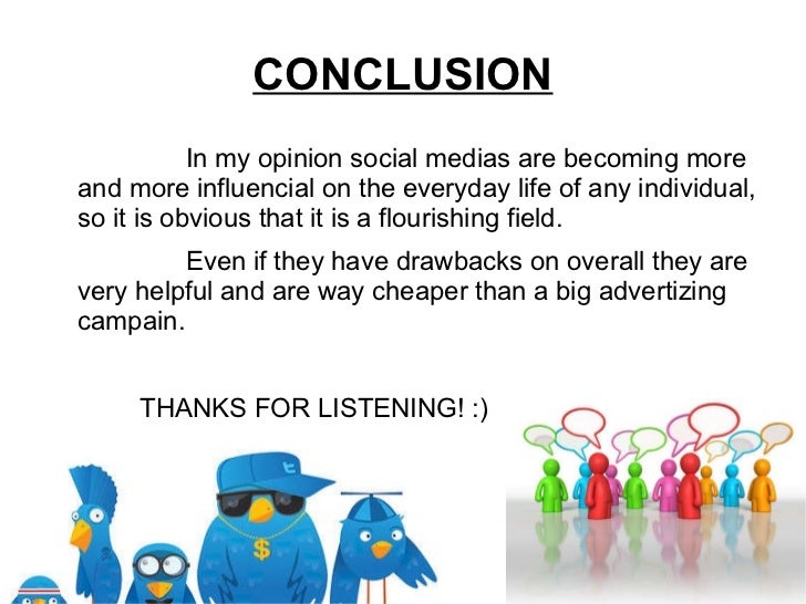 social media presentation conclusion