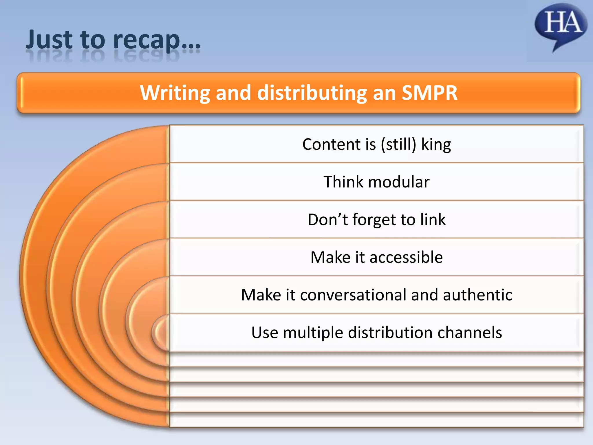 Join groupsRead blogsGoogle BloggerStrategyParticipate in online discussionsAttend meetings and eventsEngage in conversation