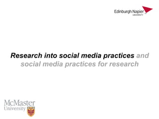Prior research on information behaviours
and social media use
1. How ‘can’ social media platforms promote
reflective learn...