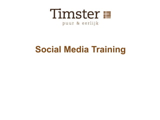 Social Media Training
 