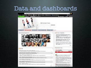 Data and dashboards
 