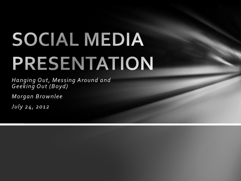 Social media presentation