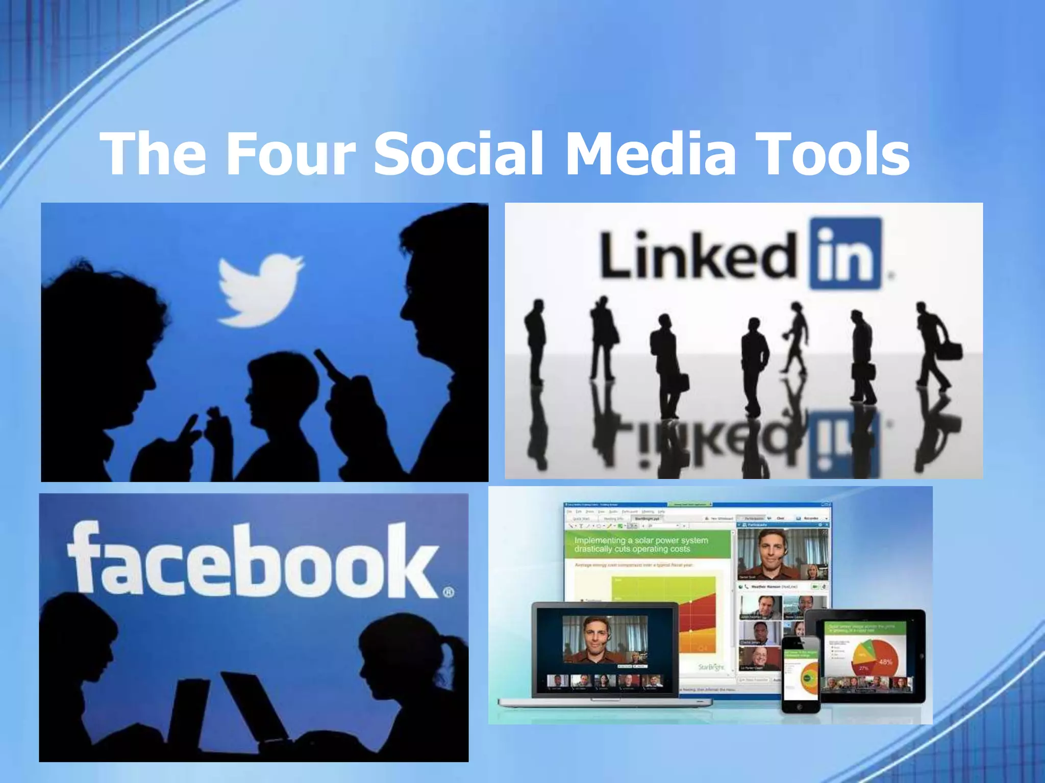 The Four Social Media Tools
 