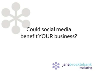 Could social media benefit YOUR business? 