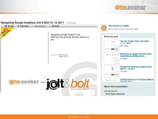 Site-Seeker, Inc.   2011
 