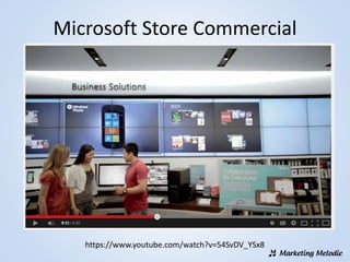 Microsoft Store Commercial
https://www.youtube.com/watch?v=54SvDV_YSx8
 