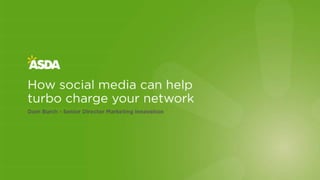 How social media can help turbo charge your network