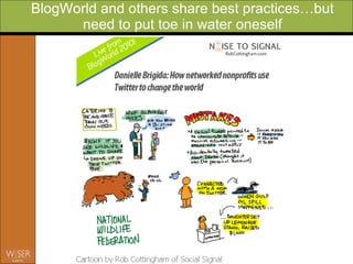 BlogWorld and others share best practices…but need to put toe in water oneself 