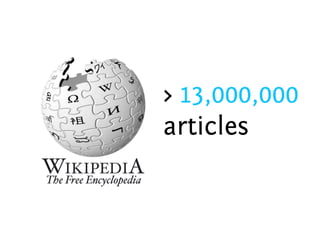 > 13,000,000 articles