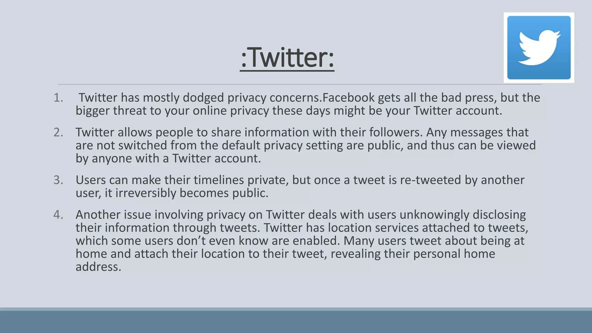 Social media privacy issues | PPTX