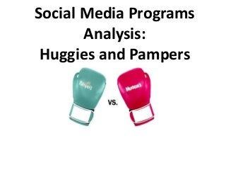 Social Media Programs
Analysis:
Huggies and Pampers
 