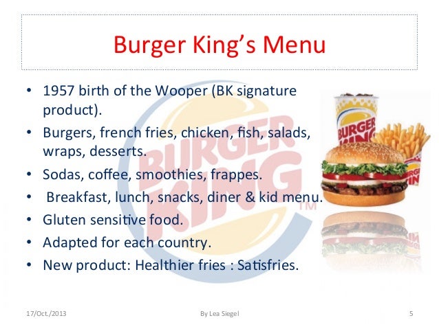 Burger King Gluten Fast Food Burger King Gluten Fast Food