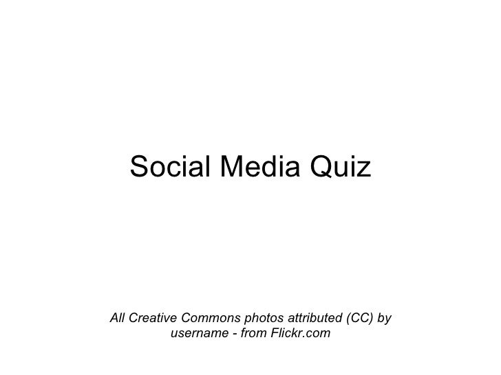 Social media quiz