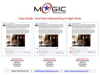 Magic Marketing USA | info@magicmarketingusa.com | www. magicmarketingusa.com 
Case Study: Post from Networking in High He...