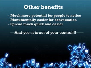 Other benefits



And yes, it is out of your control!!!
 