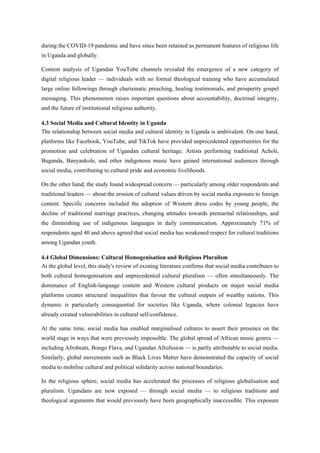 The Impact of Social Media on Religion and Culture in Uganda and ...