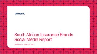 South African Insurance Brands
Social Media Report
January 1st – June 30th, 2017
 