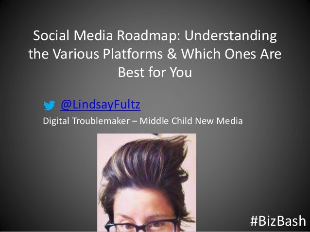 Social Media Roadmap: Understanding
the Various Platforms & Which Ones Are
Best for You
@LindsayFultz
Digital Troublemaker – Middle Child New Media
#BizBash
 