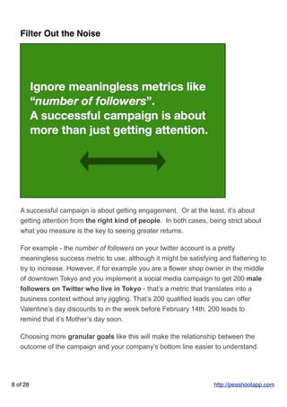 Filter Out the Noise




   A successful campaign is about getting engagement. Or at the least, it’s about
   getting atte...