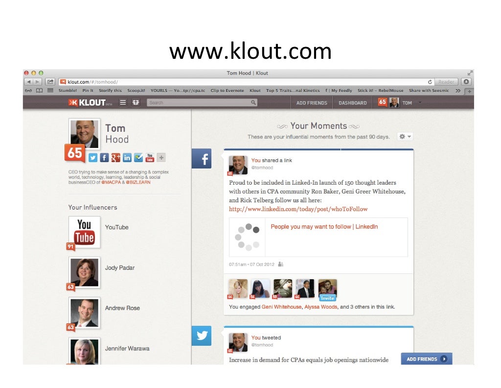 Social Media ROI from ROA AICPA FVS Conference