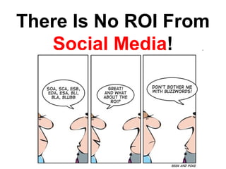 There Is No ROI From  Social Media ! 