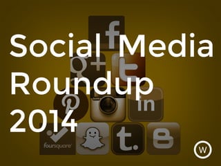 Social Media
Roundup
2014
 