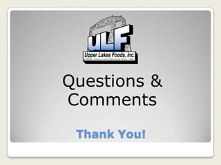 Thank You!
Questions &
Comments
 