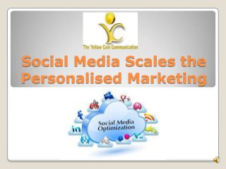 Social Media Scales the
Personalised Marketing
 