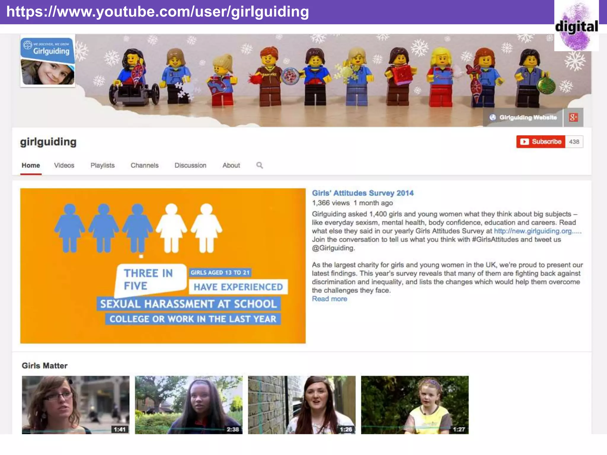 https://www.youtube.com/user/girlguiding
 