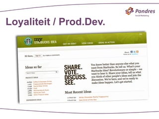 Loyaliteit / Prod.Dev.
 