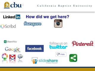 How did we get here?
 