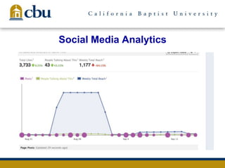 Social Media Analytics
 