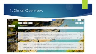 1. Gmail Overview:
 